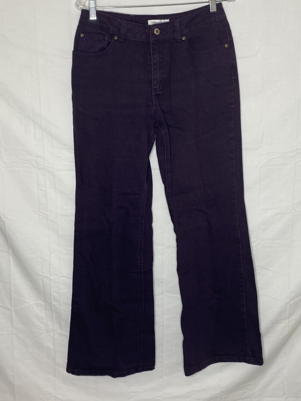 Coldwater Creek (6) Stretch Denim Straight Leg Purple Jeans